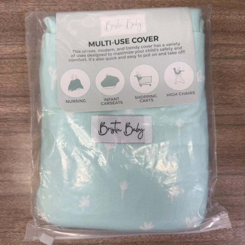 NEW 4-in-1 Nursing‎ Cover for Babies Light Blue